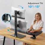 Dual Monitor Stand - Adjustable Desk Mount Arm