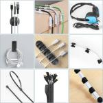 Cable Management Kit with Sleeves and Clips