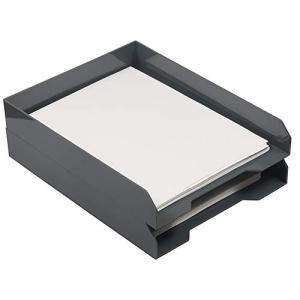Grey Stackable Paper Trays - Organize Your Desk