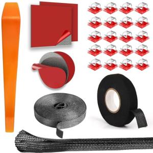 YKT Dash Cam Cable Management Kit with Clips