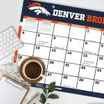 Denver Broncos 2026 Desk Calendar 17x11