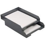 Grey Stackable Paper Trays - Organize Your Desk