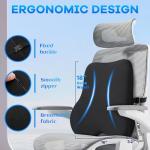 Cooling Memory Foam Seat Cushion and Lumbar Pillow Set