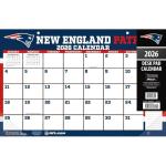 New England Patriots 2026 Desk Calendar 17x11