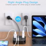 10ft Long Power Strip with USB C Ports