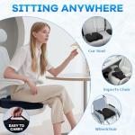Cooling Memory Foam Seat Cushion and Lumbar Pillow Set