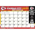 Kansas City Chiefs 2026 Desk Calendar