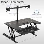 VIVO 36" Height Adjustable Standing Desk Converter
