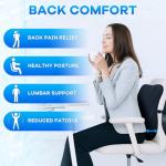 Cooling Memory Foam Seat Cushion and Lumbar Pillow Set