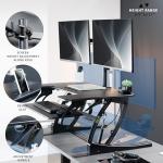 VIVO 36" Height Adjustable Standing Desk Converter