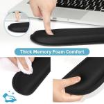 Yolanda Memory Foam Keyboard Wrist Rest Set