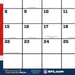 New England Patriots 2026 Desk Calendar 17x11