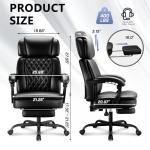 Sturdy Ergonomic Office Chair with Footrest
