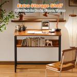 Huuger 31.5 Inch Foldable Desk with Storage