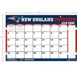 New England Patriots 2026 Desk Calendar 17x11