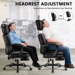 Sturdy Ergonomic Office Chair with Footrest