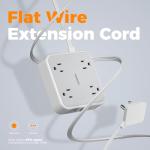 TESSAN 10ft Surge Protector Power Strip with USB