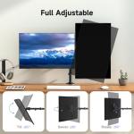 Adjustable Dual Monitor Stand for 32-Inch Screens