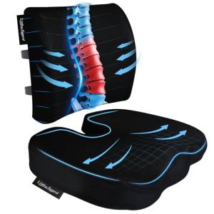 Ergonomic Memory Foam Seat Cushion for Office Chairs