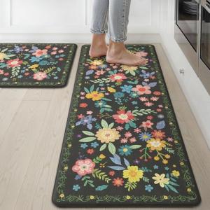 Cushioned Non-Slip Kitchen Mats - 2 Pack