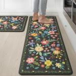 Cushioned Non-Slip Kitchen Mats - 2 Pack