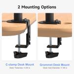 Adjustable Dual Monitor Stand for 32-Inch Screens