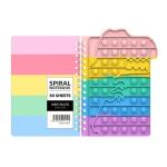 Dinosaur Spiral Pop Notebook for Kids, 50 Sheets