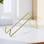 Gold Metal Wine Rack Set for Countertop Storage