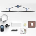 Adjustable Dual Monitor Stand for 32-Inch Screens