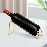 Gold Metal Wine Rack Set for Countertop Storage