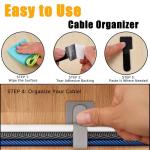 80PCS Cable Management Straps for Home Office