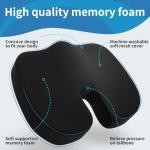 Ergonomic Memory Foam Seat Cushion for Office Chairs