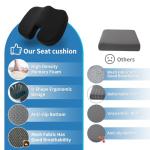 Ergonomic Memory Foam Seat Cushion for Office Chairs
