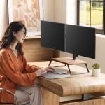 AOKCOS Adjustable Dual Monitor Stand for Desks
