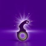 Purple Key Flipping Keychain Spinner and Fidget Tool