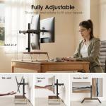 AOKCOS Adjustable Dual Monitor Stand for Desks