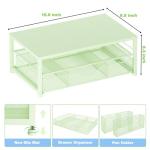 2-Tier Monitor Stand with Drawer and Accessories