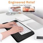 Ergonomic Keyboard Riser with Soft Wrist Support