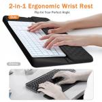 Ergonomic Keyboard Riser with Soft Wrist Support