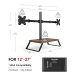 AOKCOS Adjustable Dual Monitor Stand for Desks