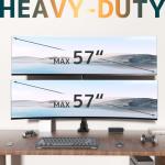 Heavy-Duty Dual Ultrawide Monitor Arm Mount