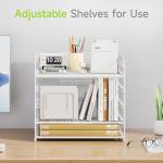 Cawukege 5-Tier Metal Paper Organizer with Handle