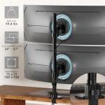 Heavy-Duty Dual Ultrawide Monitor Arm Mount