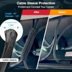 Dash Cam Cable Management Kit with Clips and Tools