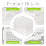 Cawukege 5-Tier Metal Paper Organizer with Handle