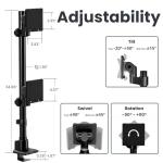 Heavy-Duty Dual Ultrawide Monitor Arm Mount