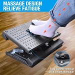Adjustable Ergonomic Foot Rest with Massage Beads