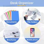 Stackable Black Paper Trays for Desk Organization