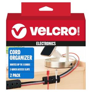 VELCRO Cord Organizer for Desk and Nightstand