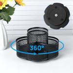Topwey 360° Rotating Desk Organizer with Cup Holder